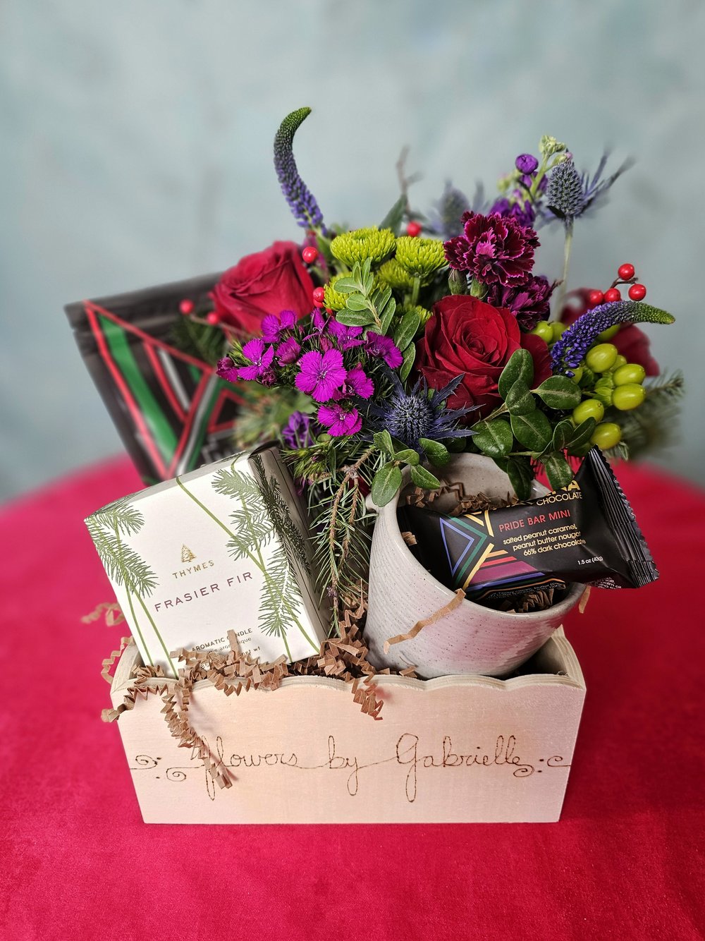 Colorful Traditions Winter Floral Arrangement — Flowers by Gabrielle