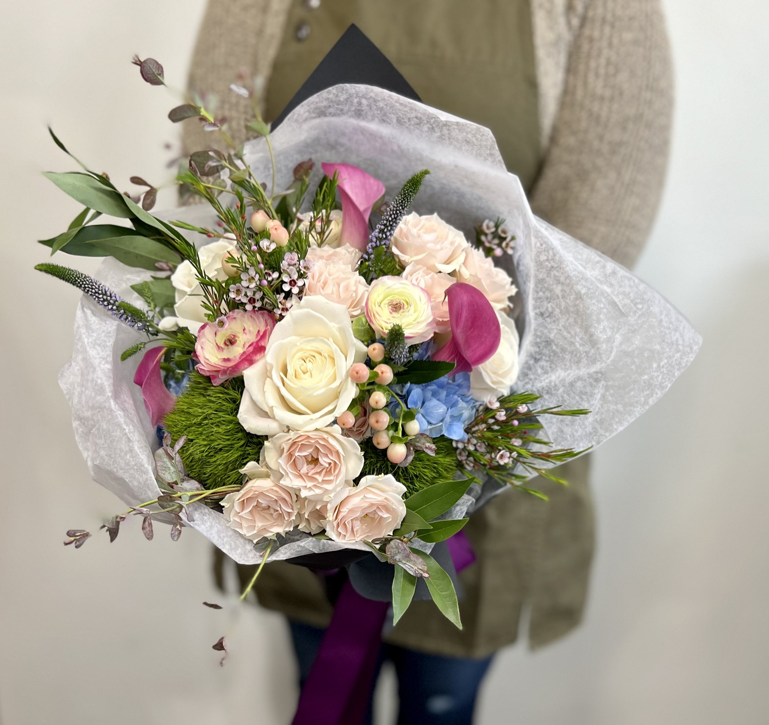 Rose Presentation Bouquet Wrapped Cut Flower Bouquet in Troy, MI - ACCENT  FLORIST