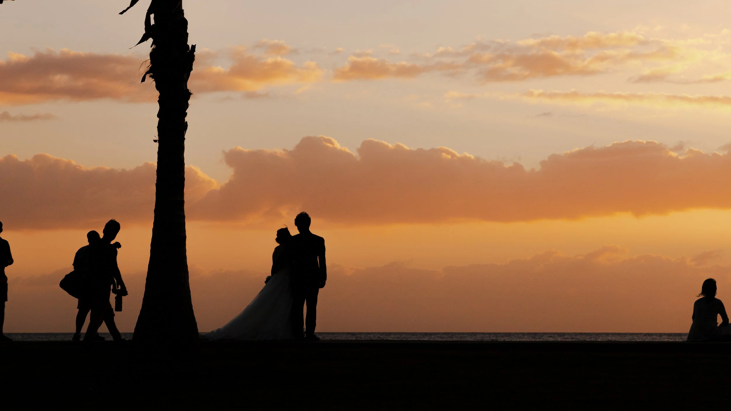 Bride and Groom silhouette looking at the sunset-16x9-2.jpg
