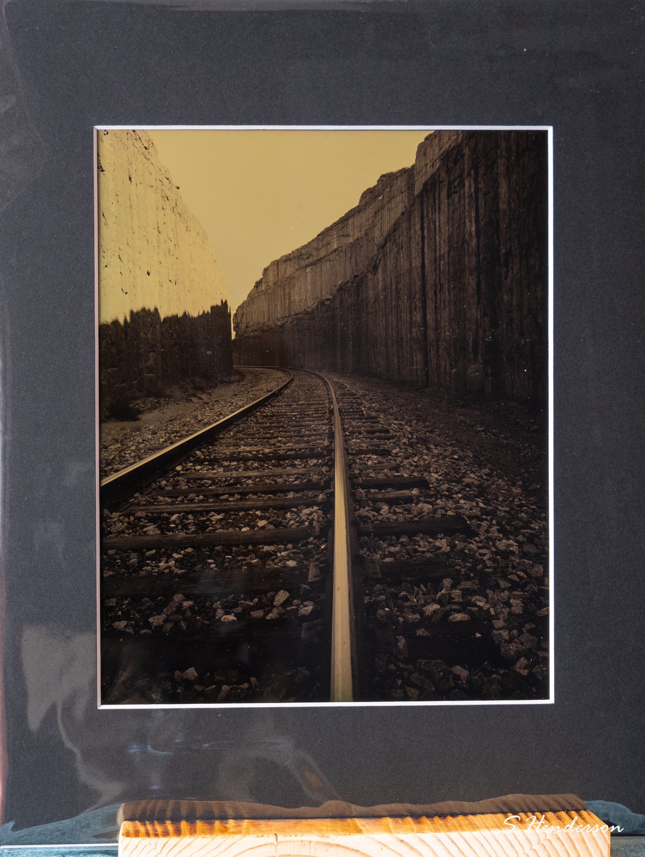 The tracks - 8x10 tintype image 2024 - Moab Utah - 8x10 tintype image 2024