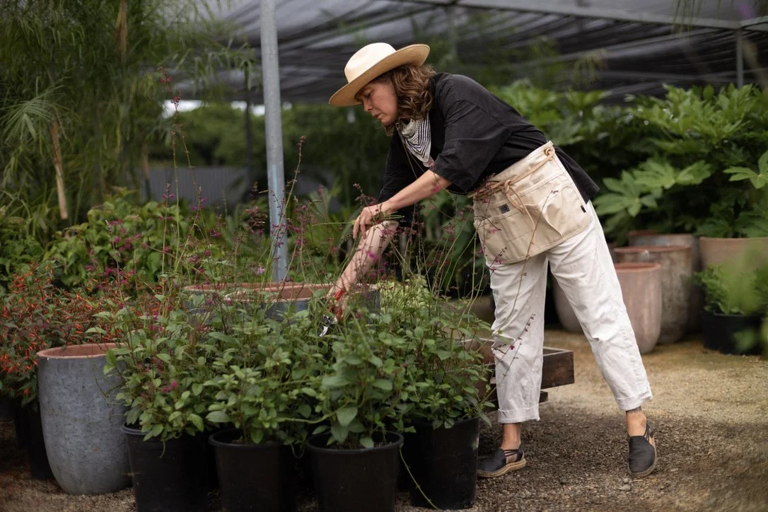 Flora Grubb in her Los Angeles nursery
