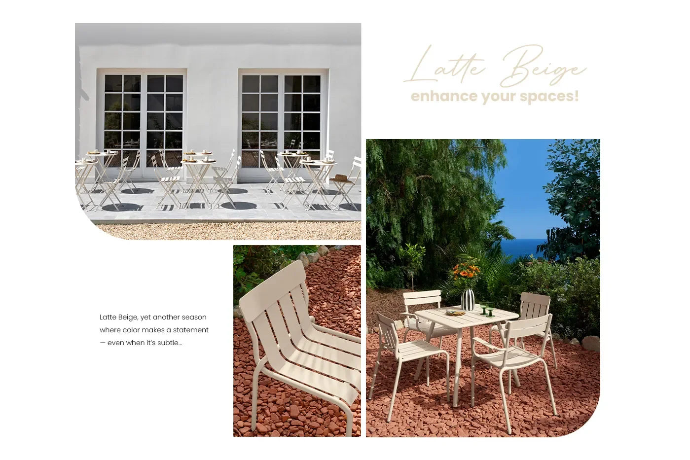 Fermob Beige Latte from Fermob at Flora Grubb