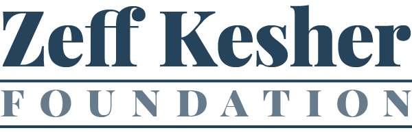 The logo of the Zeff Kesher Foundation with the organization's name in dark blue text.