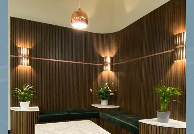 Reception Seating w/ One Hat One Hand // Belleweather Coffee // Berkeley, CA