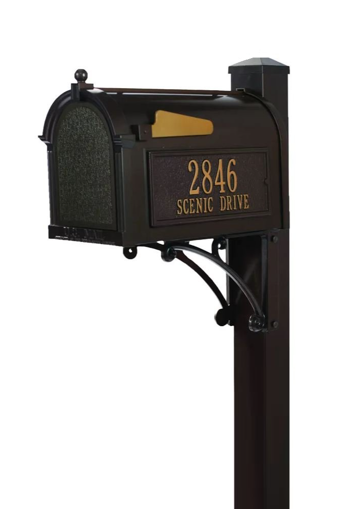 Capitol Mailbox with Flat Cap