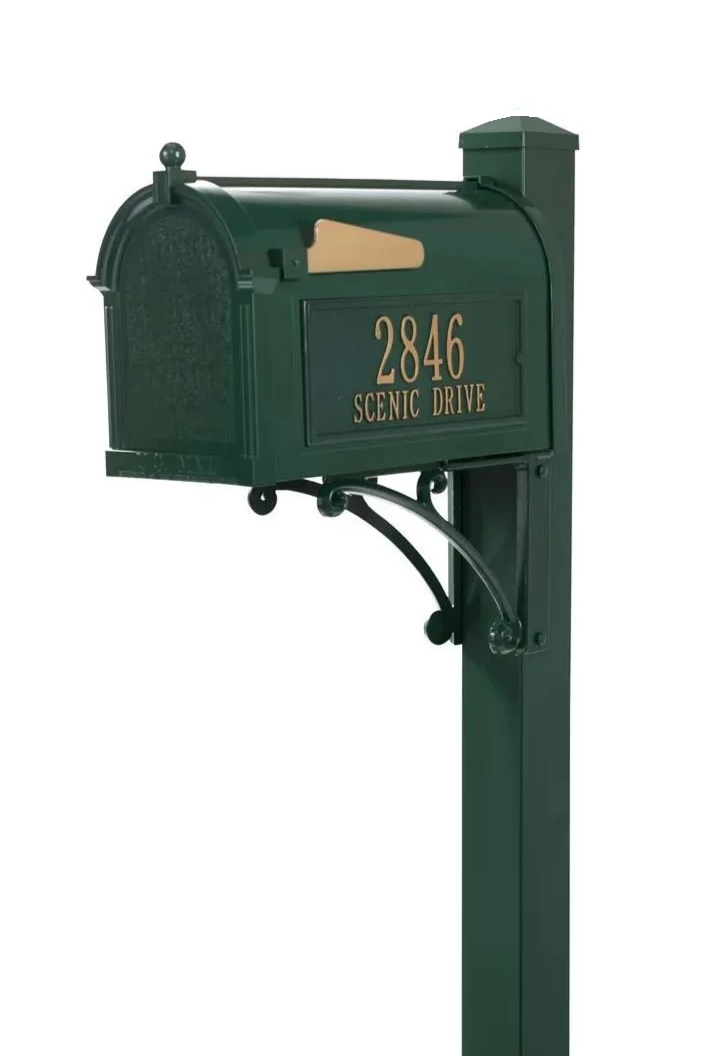 Capitol Mailbox with Flat Cap