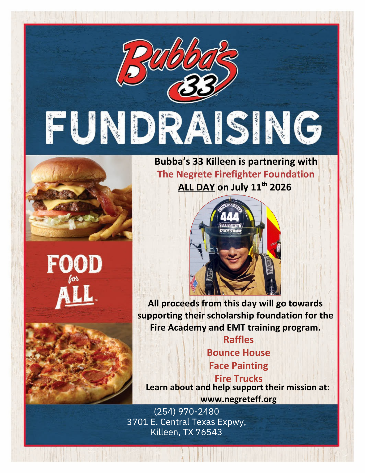 Bubba's 33 Fundraising Event
