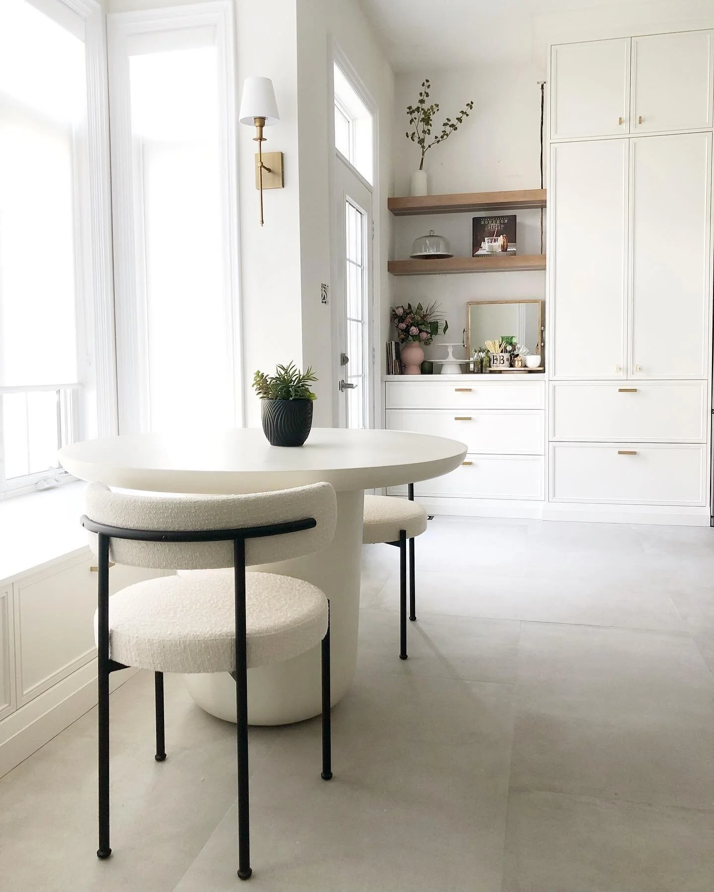 People think we&rsquo;re so wild with all this white furniture #whitehome