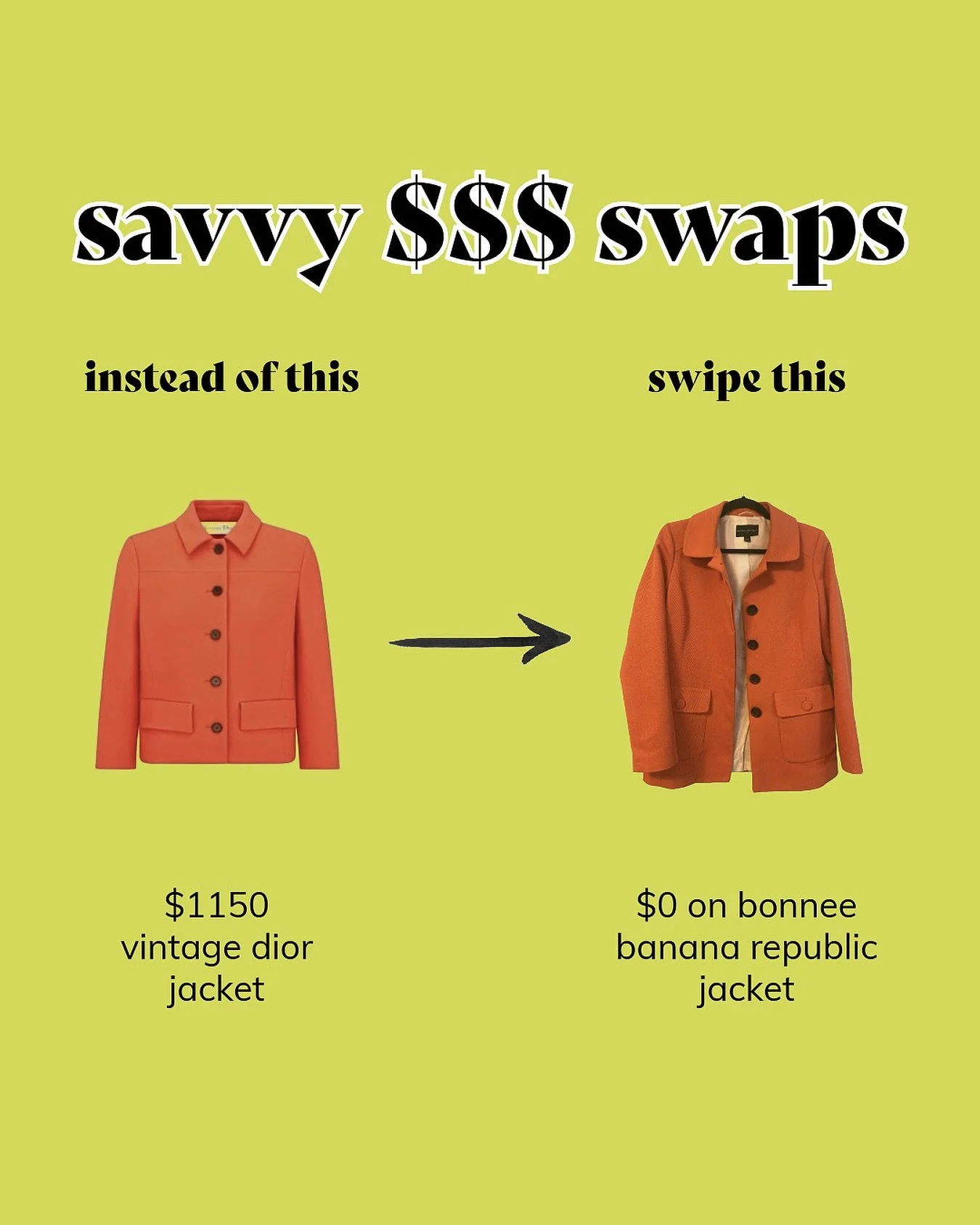Rainy fall day? Solve it with an orange jacket. Get yours on bonnee now 🍂🧥

#sustainablefashion #circulareconomy #circularfashion #fashionsavings #dior #bananarepublic #orangejacket
