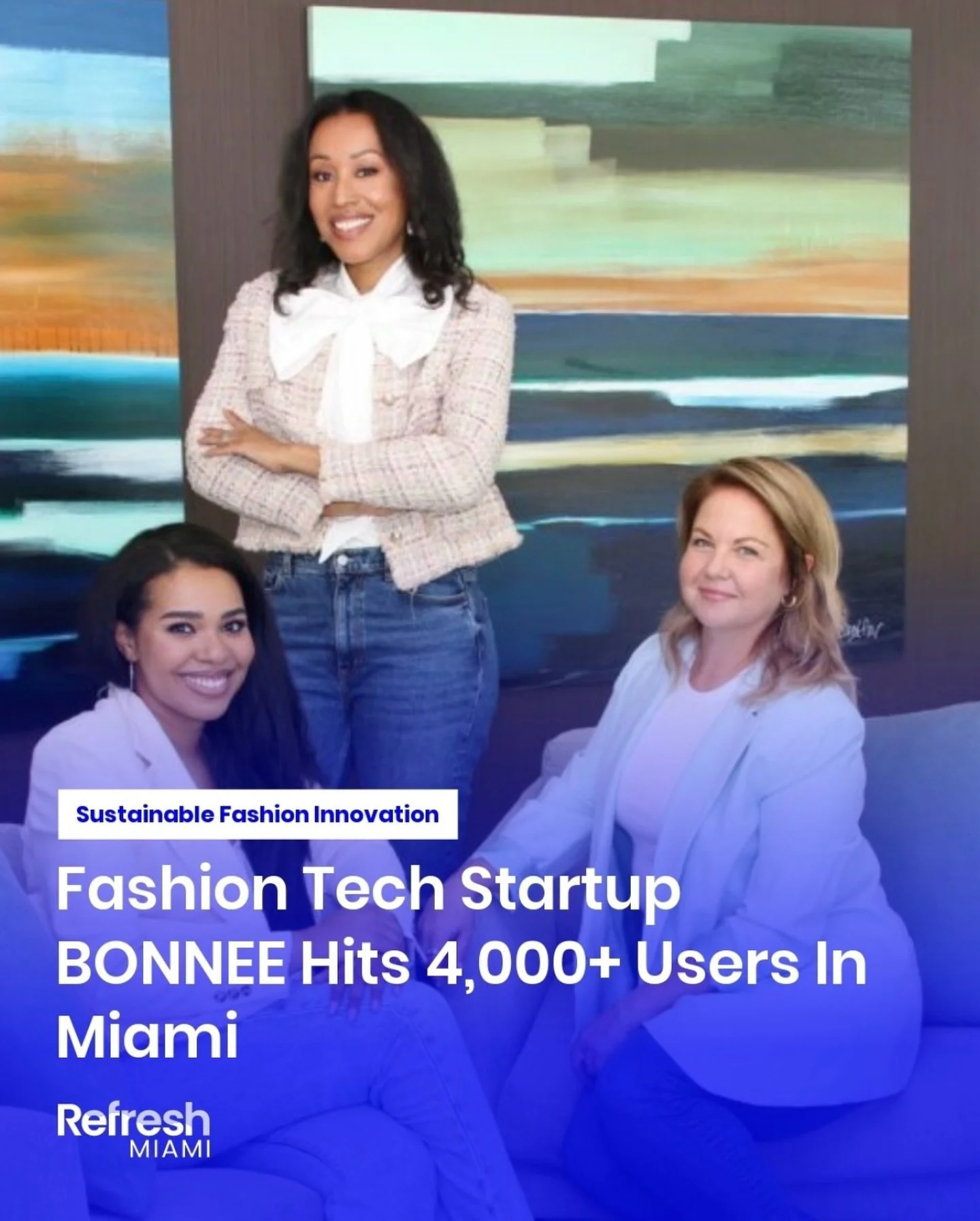 Big thank you to @refreshmiami for featuring BONNEE and sharing our story! ✨ Excited to keep building a more circular future for fashion through swapping. 

#clothingswapapp #fashiontech #fashionstartup #circularfashion #sustainability