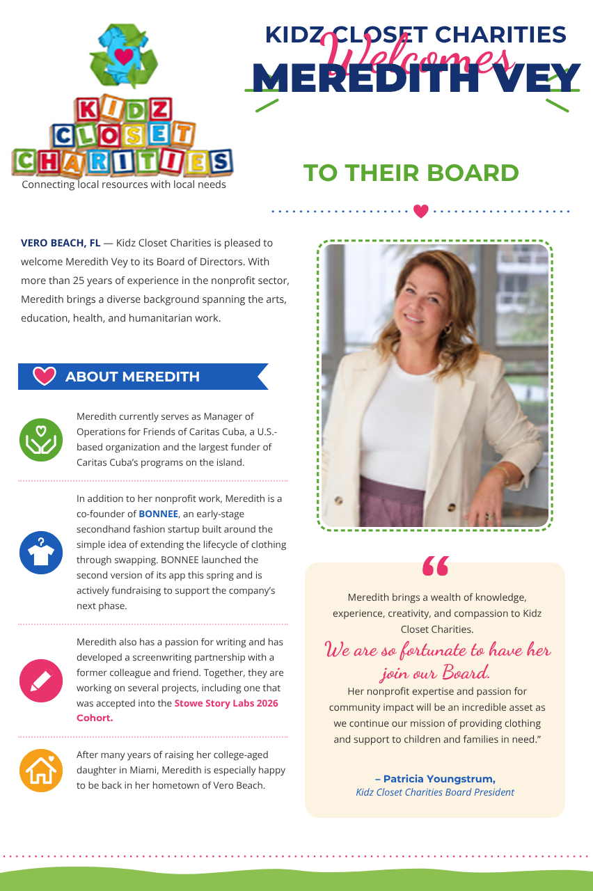 Give Where You Live: Why I Joined the Kidz Closet Charities Board