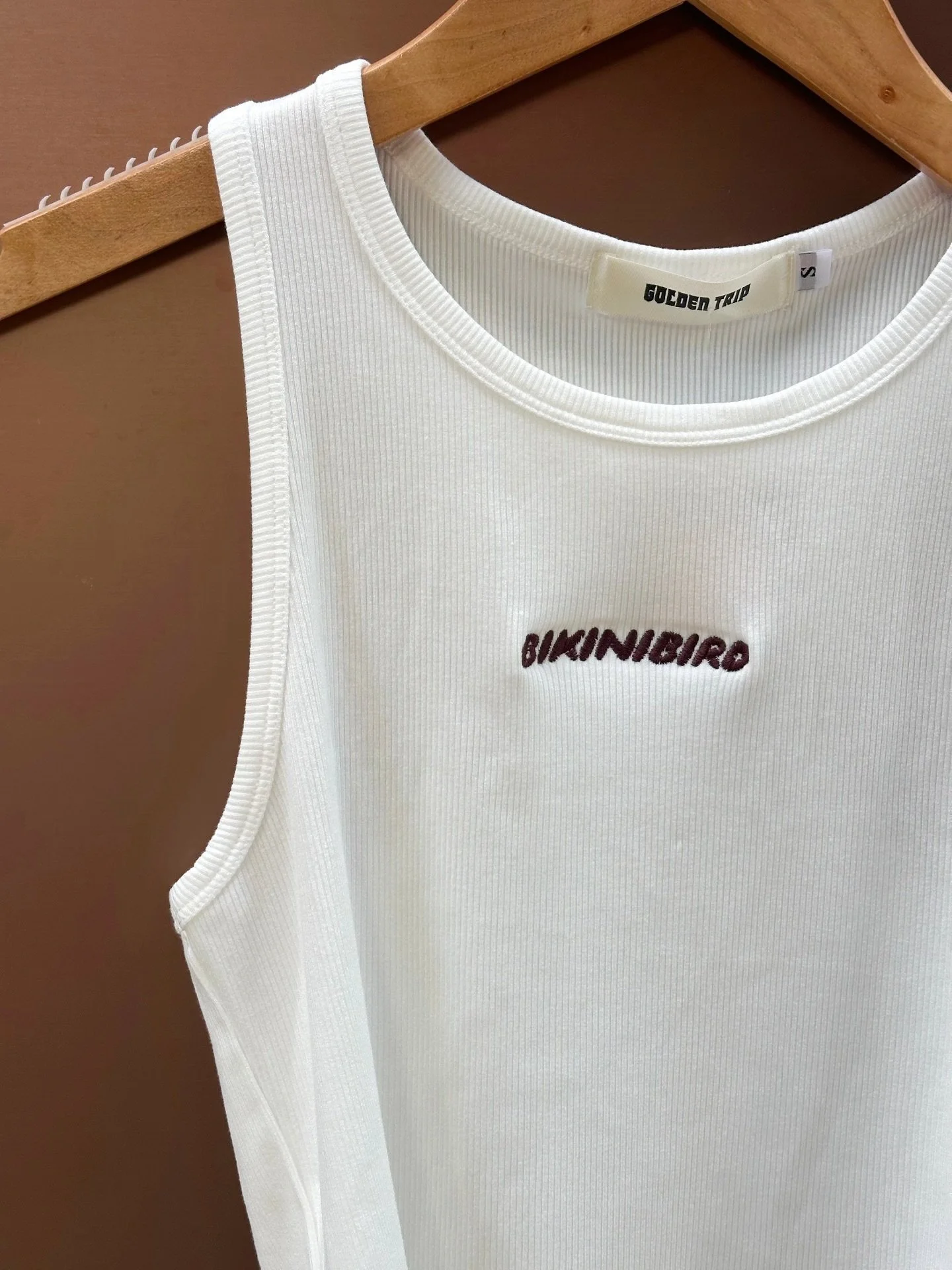 Pieces you&rsquo;ll reach for again and again.

Embroidered ribbed tanks for @bikinibird 🤎