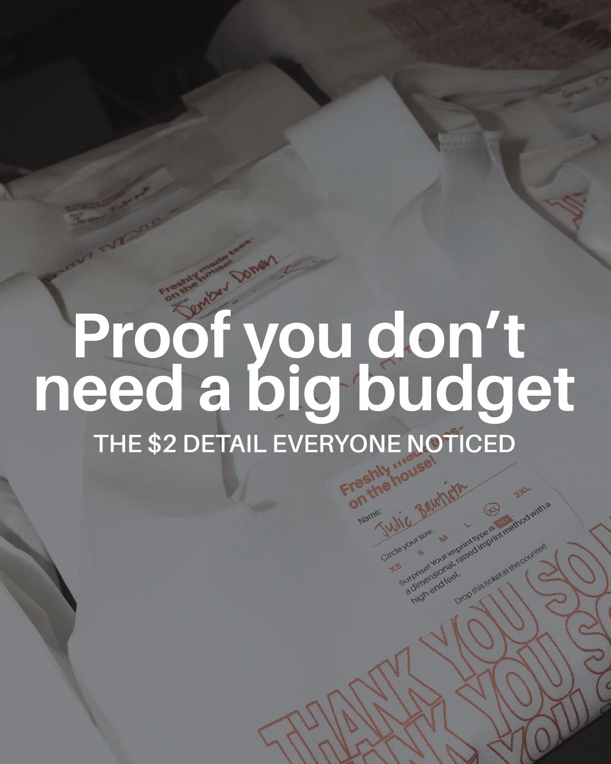 When in doubt, let the good design do the heavy lifting.