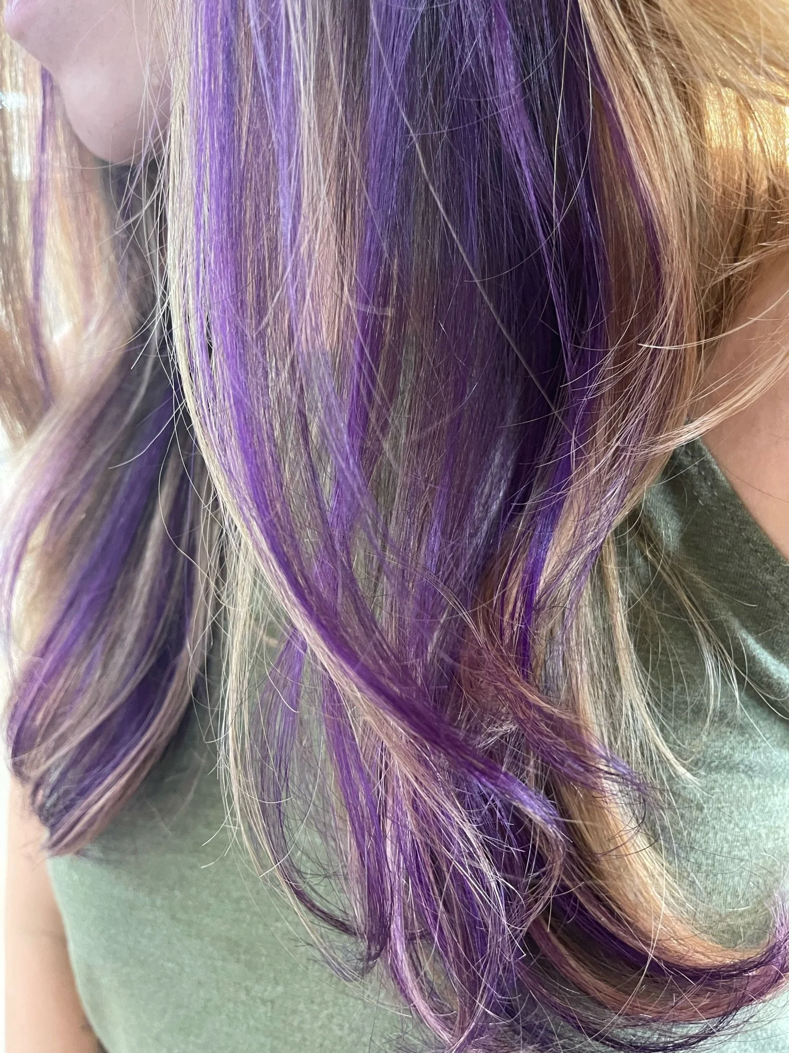 violet blonde color