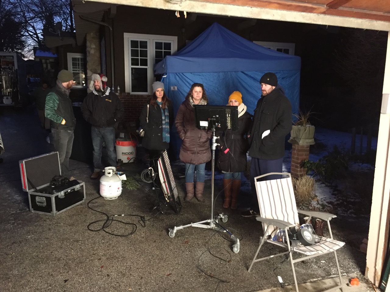  Super-great Olson Agency creatives and our amazing crew shucking off a Chicago winter night. 