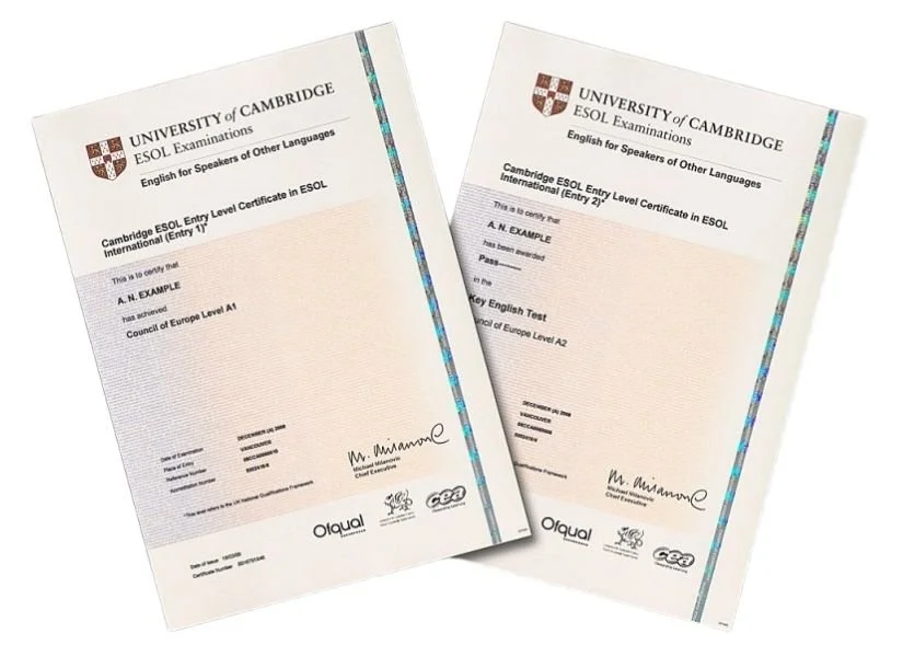 Exam Certificates