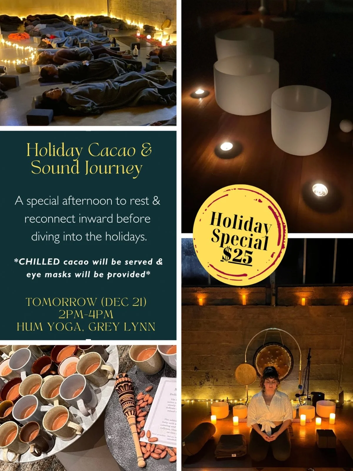 📣 ONLY 4 SPOTS LEFT for my final offering of 2025 🥲✨

Join me at @humyoganz tomorrow afternoon for a chance to pause and restore before the beauty and expansion of the holiday season, the end of the year AND the Southern Hemisphere summer all arriv