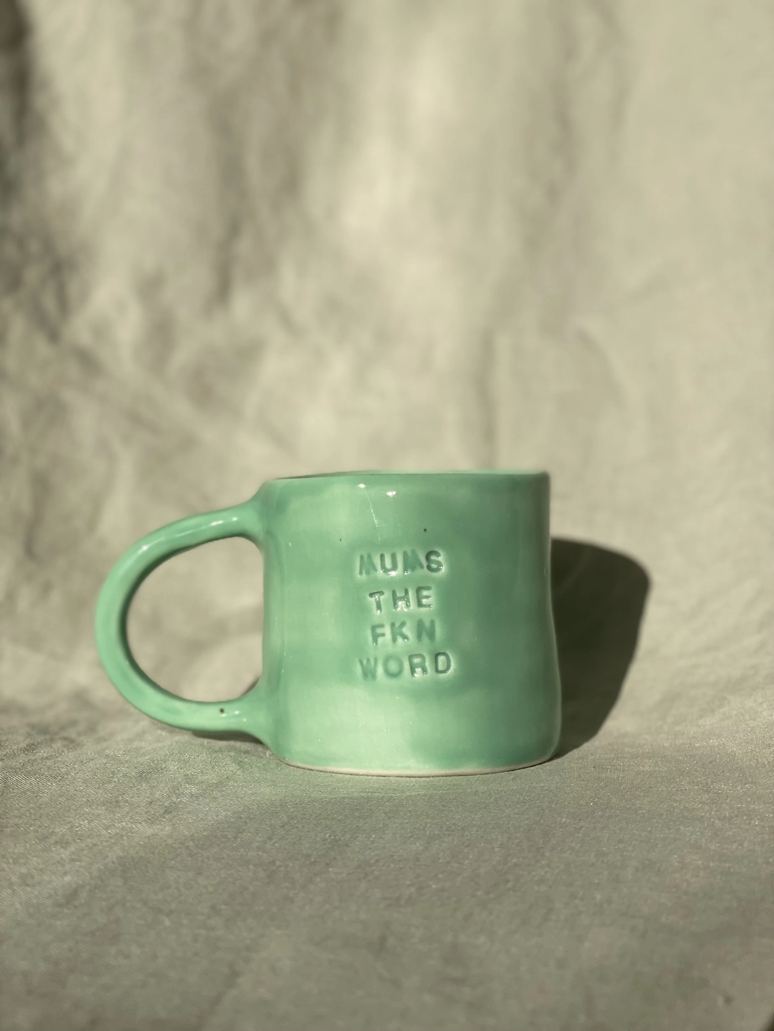 Mums The Fkn Word Mug (light green)