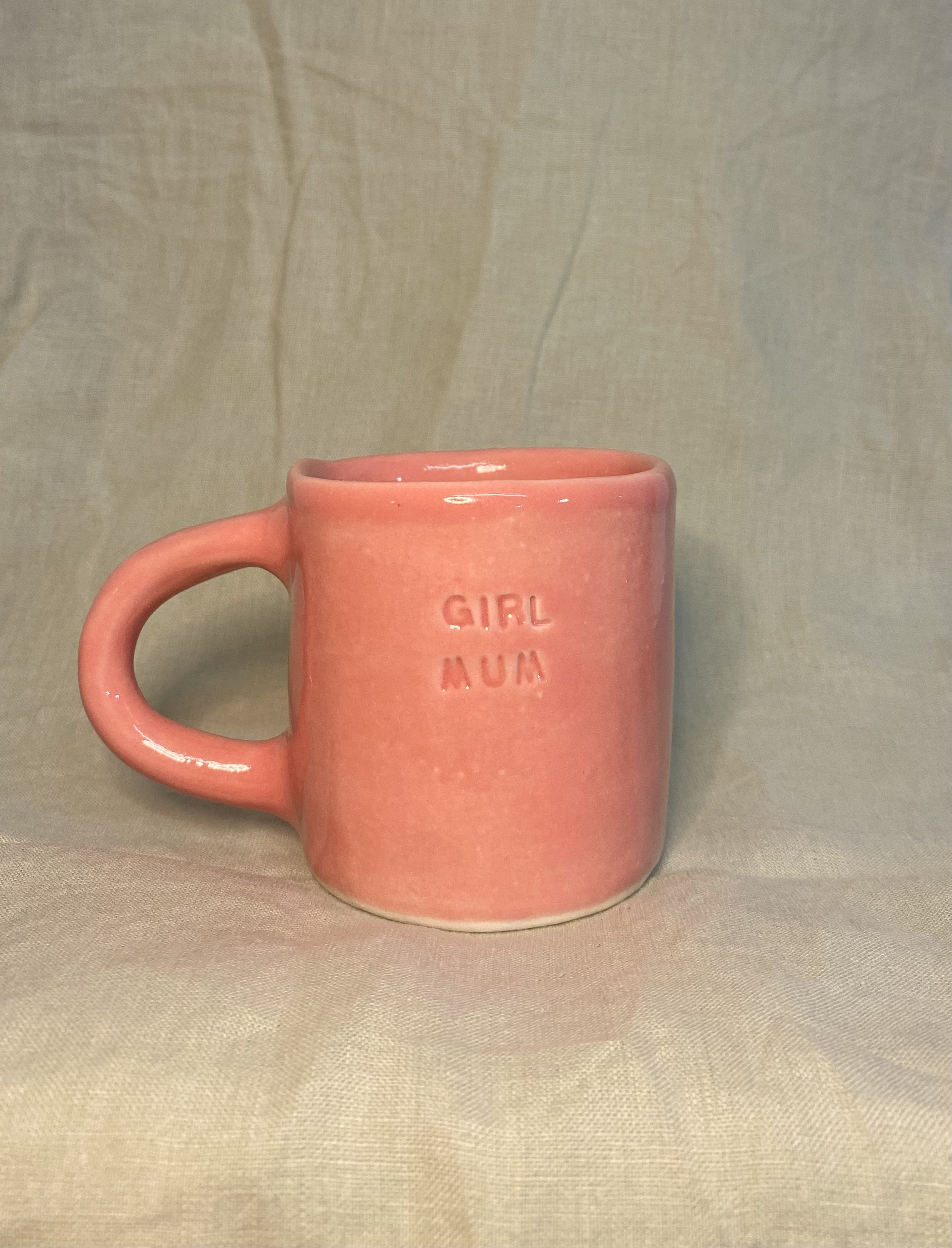 Girl Mum Mug (barbie pink)
