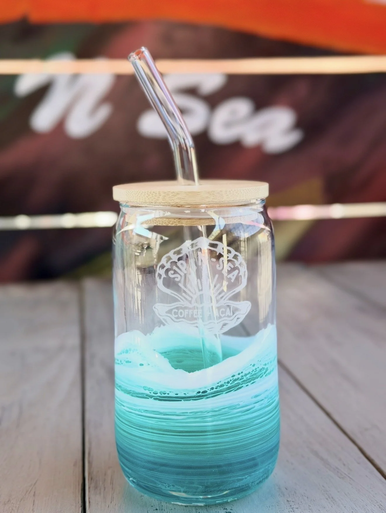 Sip-N-Sea Epoxy Glass Cup