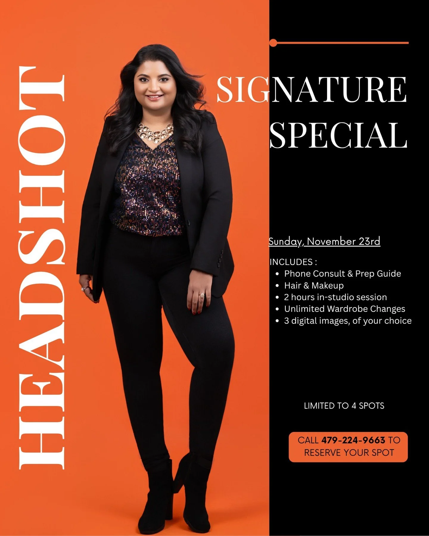 ✨ Headshot Signature | November 23 | Bentonville, AR ✨

October spots are officially filled &mdash; thank you for an incredible month.  Now, November opens with Headshot Signature, Bentonville&rsquo;s premium headshot and branding portrait experience
