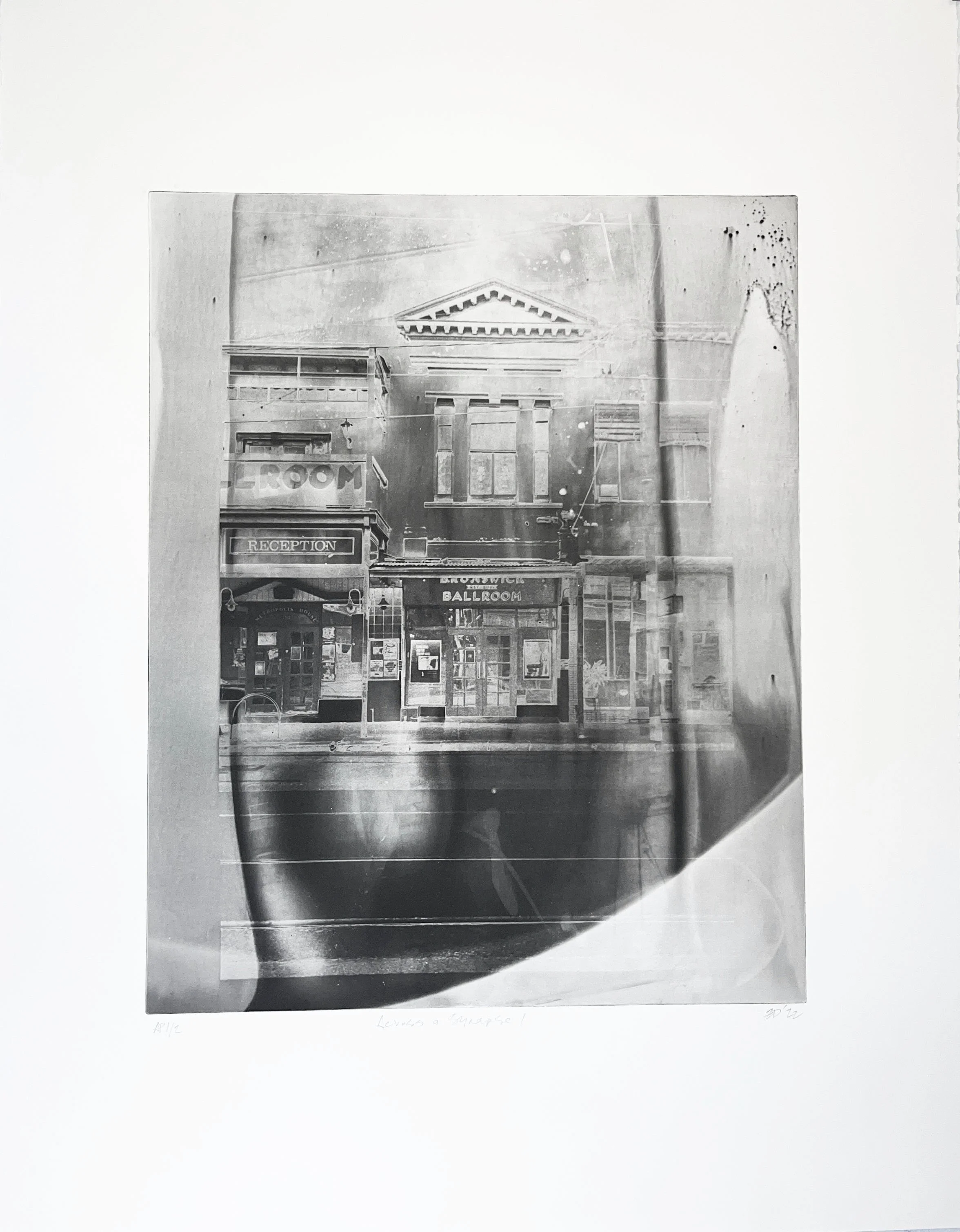"Across a synapse I" 2023, photogravure print on Fabriano, artist proof (-/2), 590x755mm