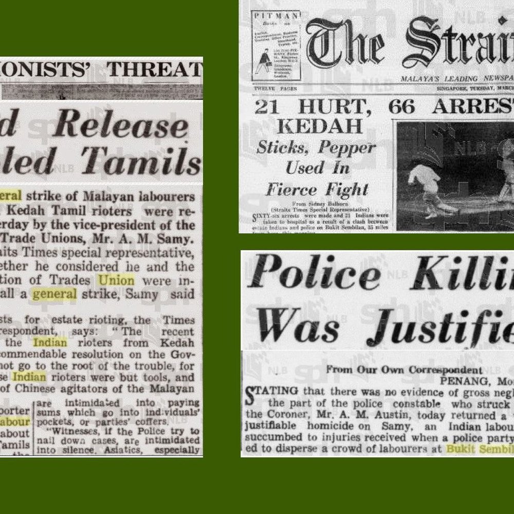 Malaya's Indian Tamil Labor Diaspora kedah riots 1947 news clips.jpg
