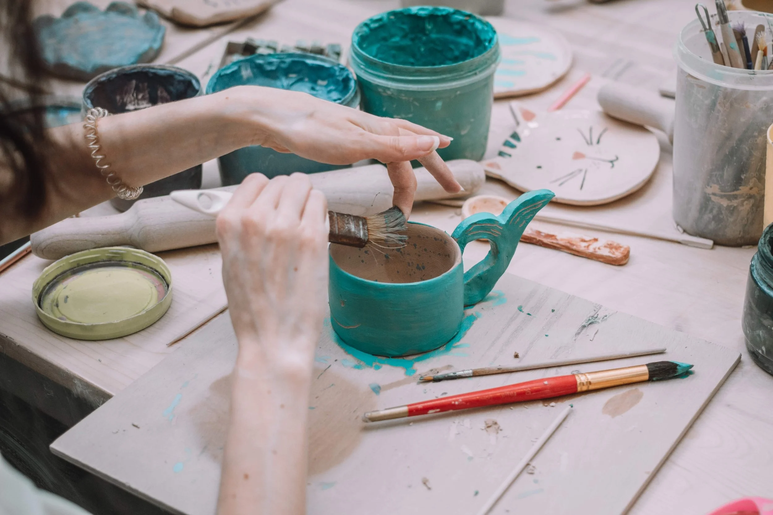 Paintbrush set  The Clay Pot Pottery Studio