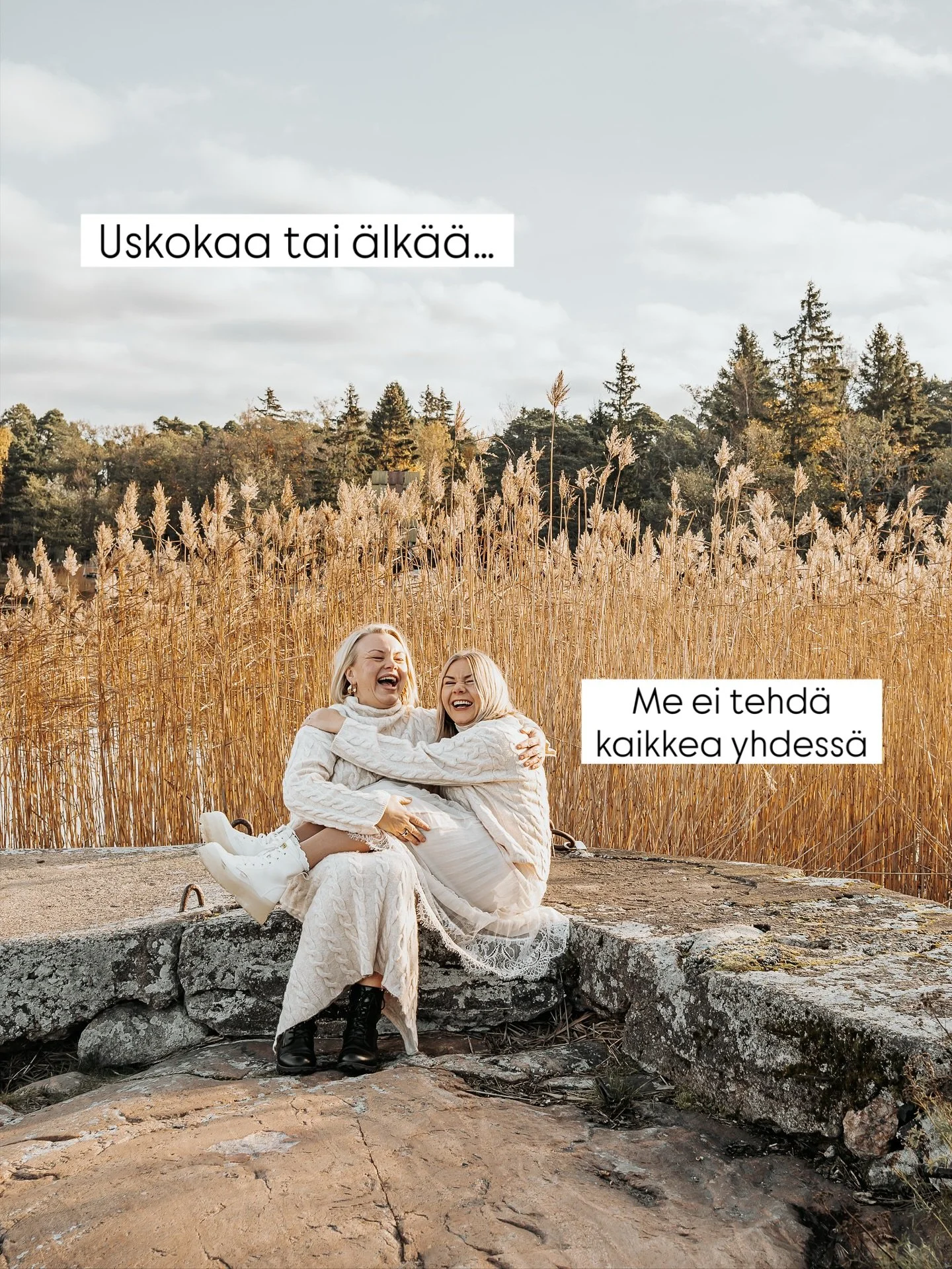 Uskokaa tai &auml;lk&auml;&auml;, me ei tehd&auml; kaikkea yhdess&auml;. 💁&zwj;♀️💁&zwj;♀️
Vaikka ollaan vuosien varrella hitsauduttu tiiviiksi tiimiksi, niin kyll&auml; mekin tarvitaan v&auml;lill&auml; omaa aikaa ja hiljaisuutta.

Ajan saatossa 
