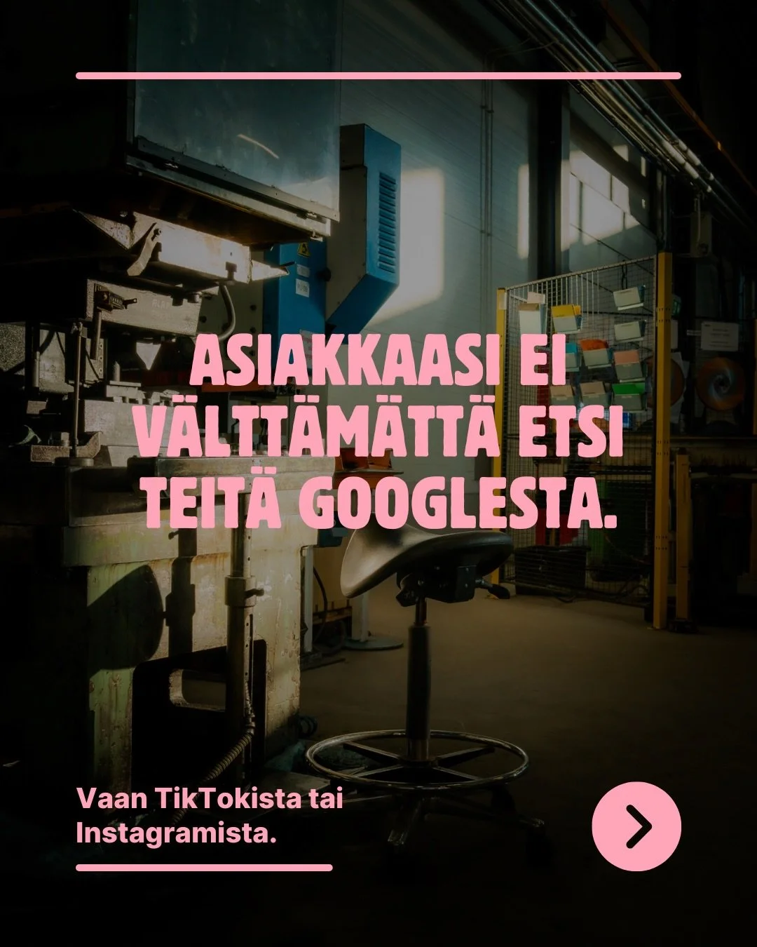 &rdquo;Meid&auml;n asiakkaat ei ole somessa.&rdquo;
T&auml;&auml; on lause, joka kuullaan yh&auml; uudelleen.

Silti moni meist&auml; etsii nyky&auml;&auml;n mm. ravintoloita, matkakohteita, reseptej&auml;, tuotteita ja vinkkej&auml; juuri sosiaali