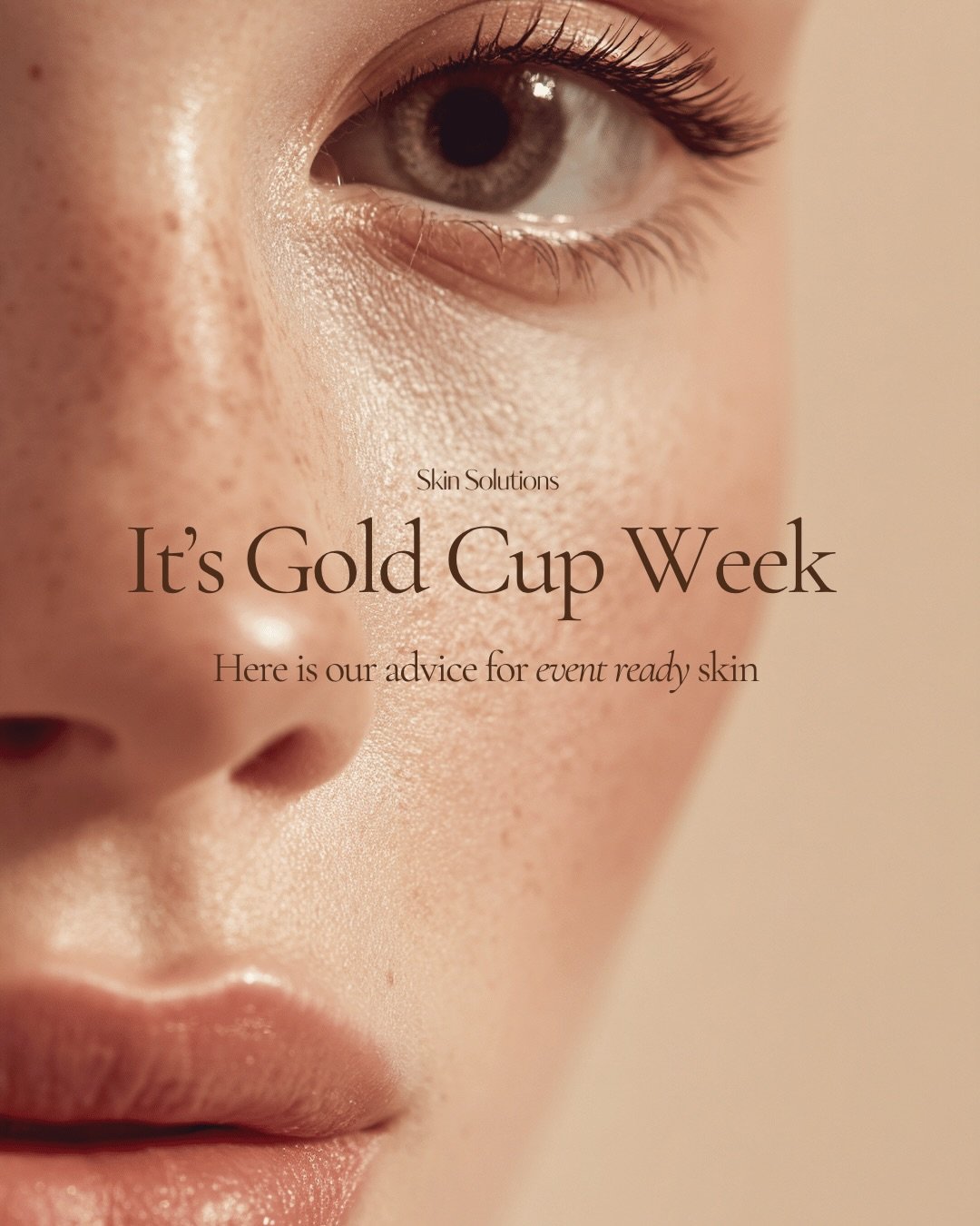 Gold Cup week is here 🥂✨ 

It is so important ensure you are taking care of your skin FIRST for the best results with your event looks. 

Here are our non-negotiables for event ready skin, keeping your skin healthy, happy and GLOWING. 

#skinsolutio