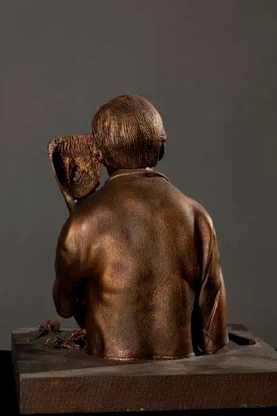 Hollowe'en Boy - sculpture cast in resin, 2007