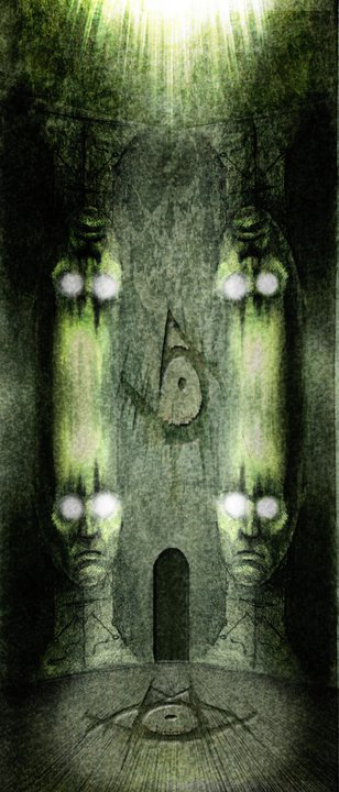 Passage to Yesod - mixed media