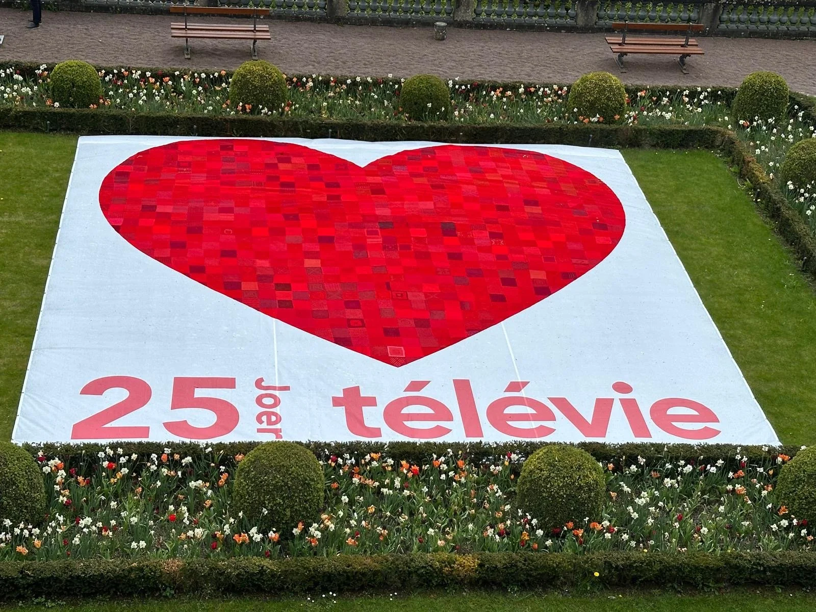 Le plus grand Coeur du Luxembourg né d’une idée simple  : Heekel Projet pour les 25 ans du Télévie 