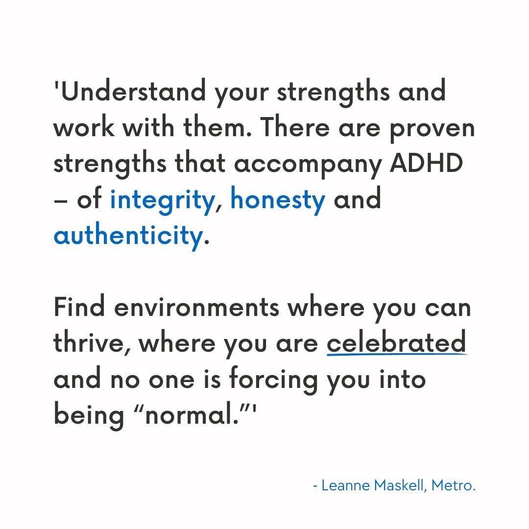 Being diagnosed with ADHD can be validating. But, then, what do you do next?

&lsquo;I have challenging times but now I know that ADHD is not something to be solved, my life is amazing. People start by thinking it&rsquo;s a life sentence but I hope I