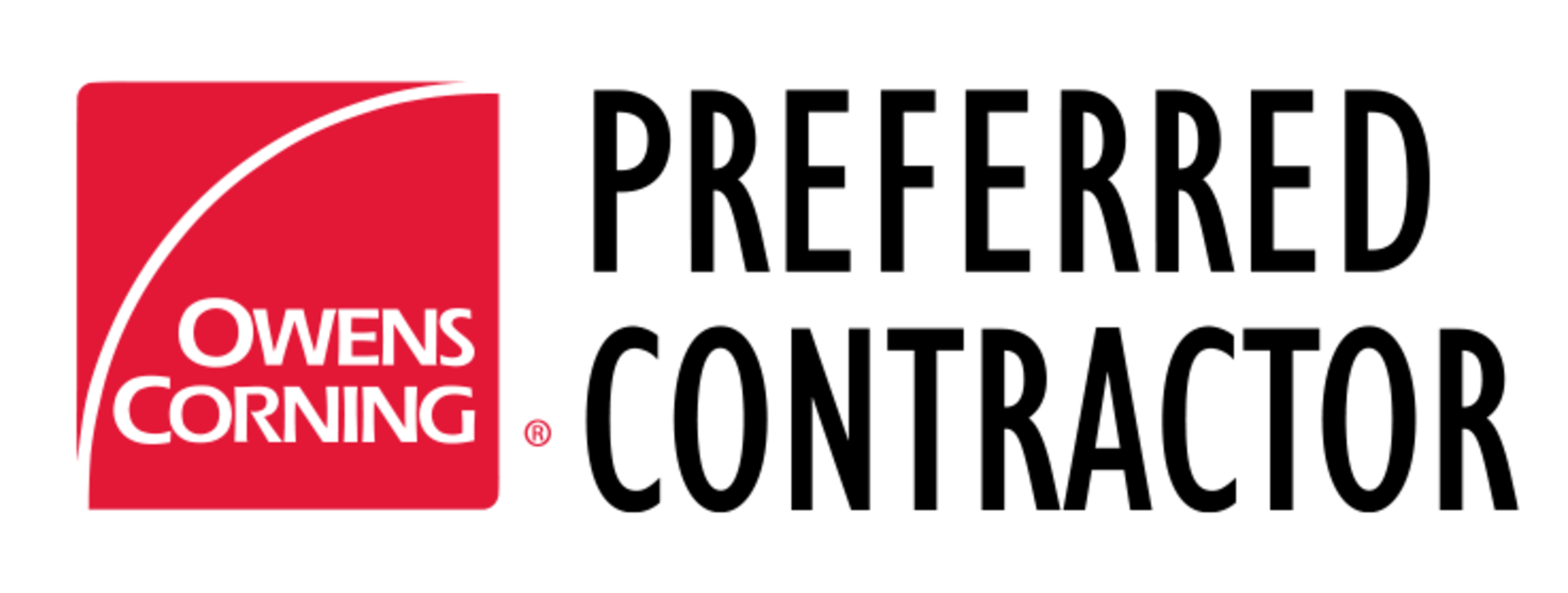 Owens Corning preferred contractor badge
