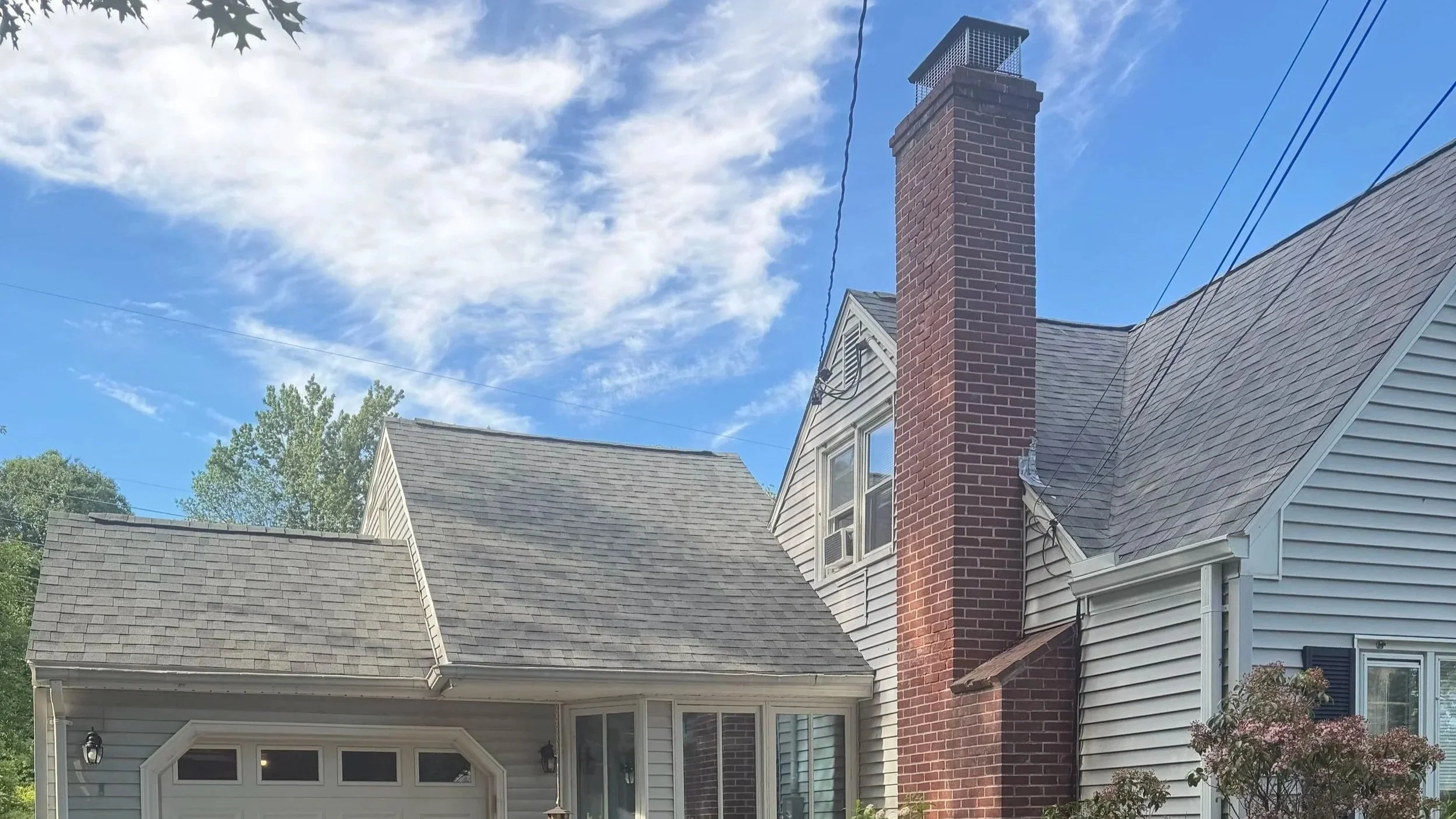 Owens Corning asphalt shingle roof in estate grey