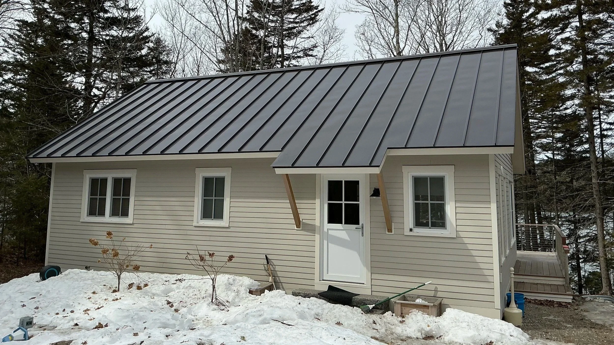 Standing Seam metal roof installed in Boothbay, Maine