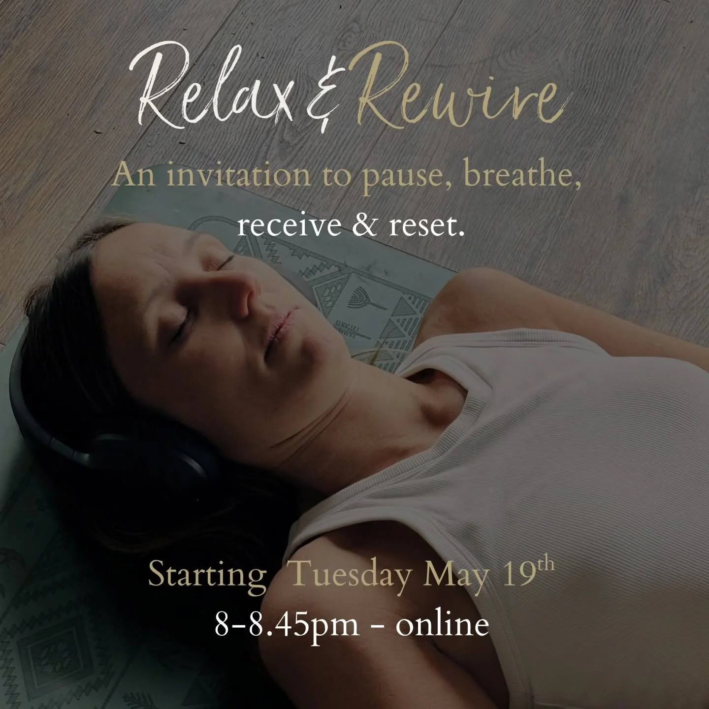 Good morning, beautiful people 🤍

I just wanted to share a little reminder about my Relax &amp; Rewire class starting next Tuesday, and honestly&hellip; I&rsquo;m so excited to finally share this space with you.

As a mum and someone who is self-emp