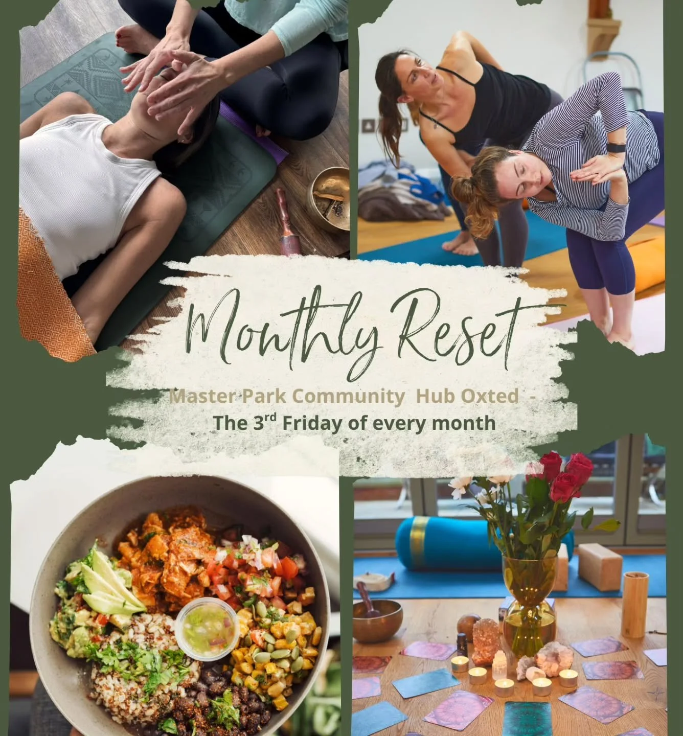 ✨ The Monthly Reset ✨

Looking forward to this FRIDAY'S monthly RESET. Who fancies joining me?

Come and find me this Friday morning from 10-12 for a nourishing two-hour mini retreat session, which will continue to take place on the third Friday of e