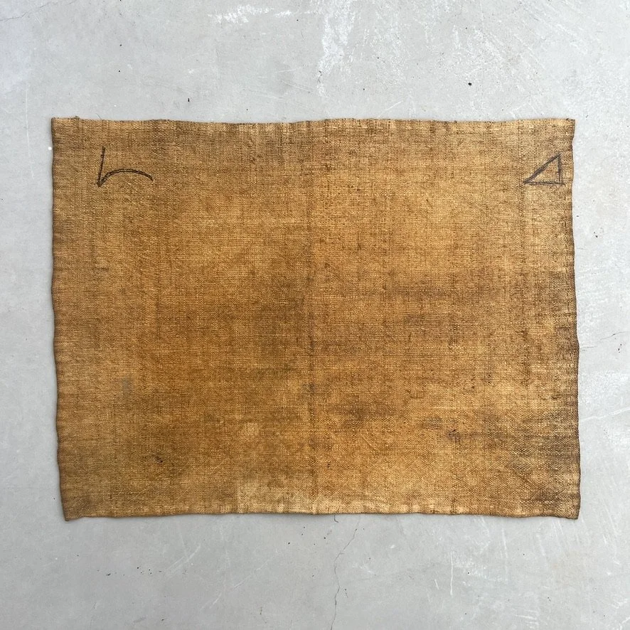 Kuba cloth Kasai velvet heart shapes backside