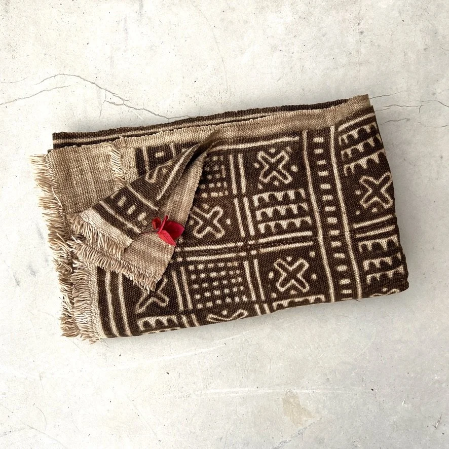 Mud cloth Mali resist-dye folded