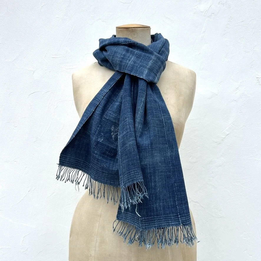 indigo mossi scarf visibly mended main