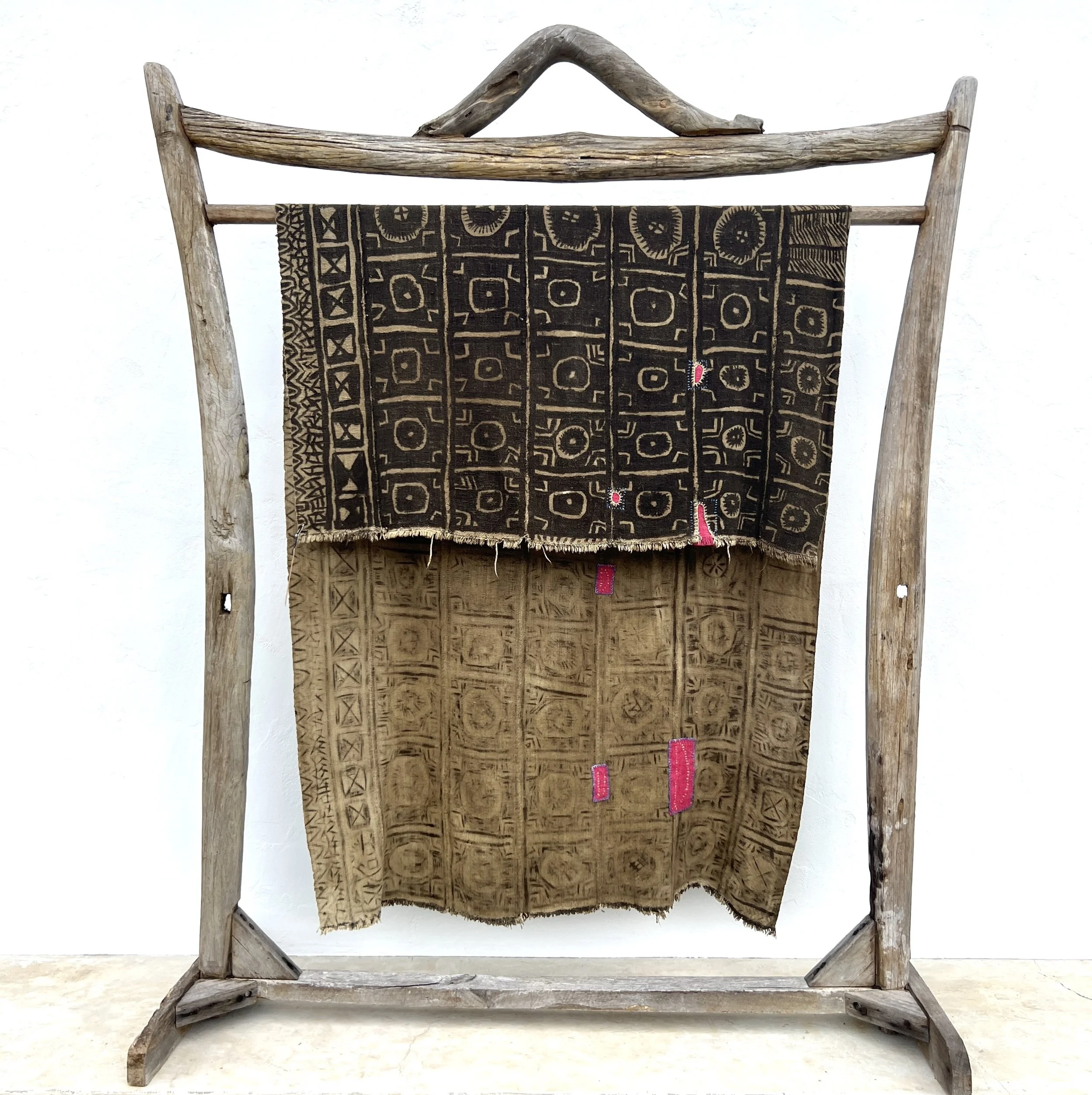 Visibly mended Mali mud cloth main