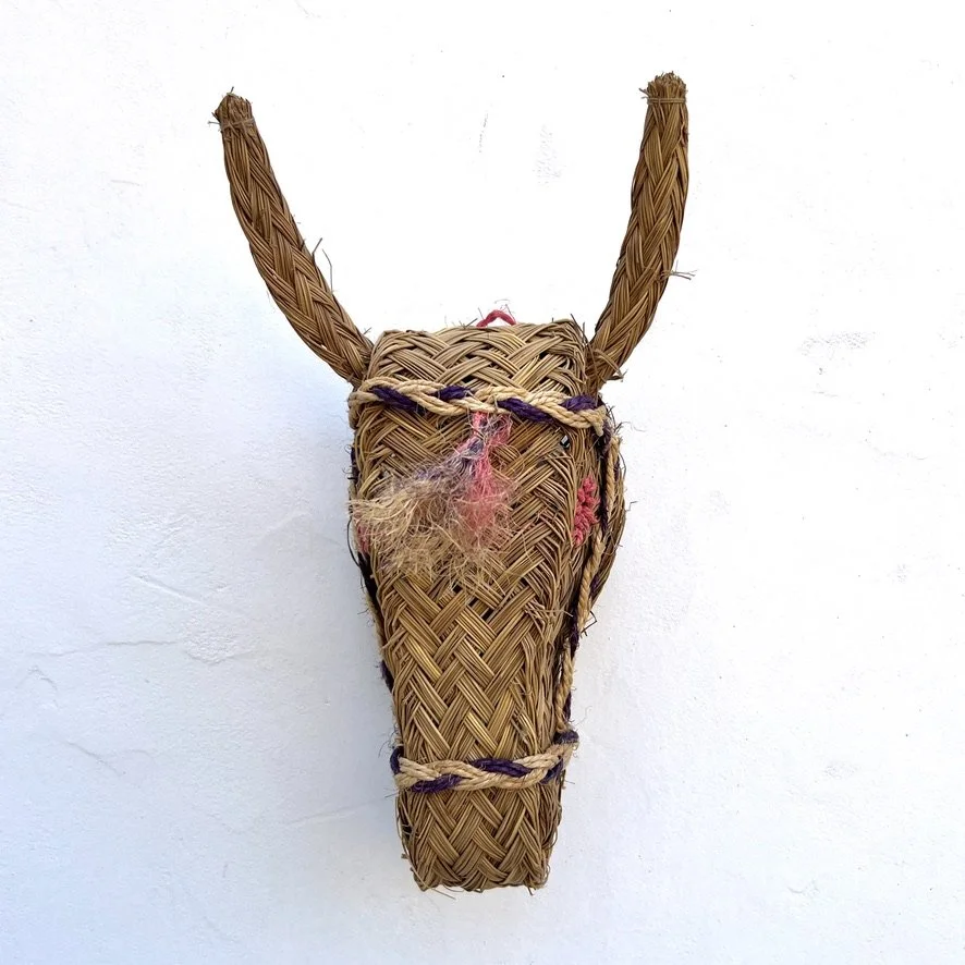 Faux donkey head large front