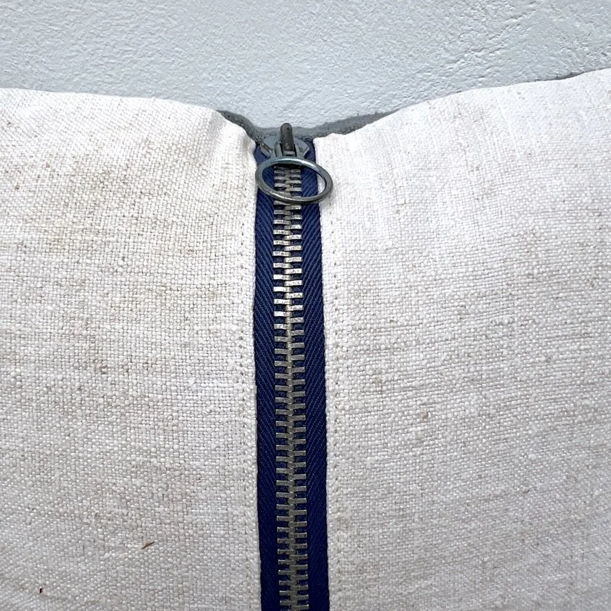 Mali mud cloth hyena cushion cover closeup back