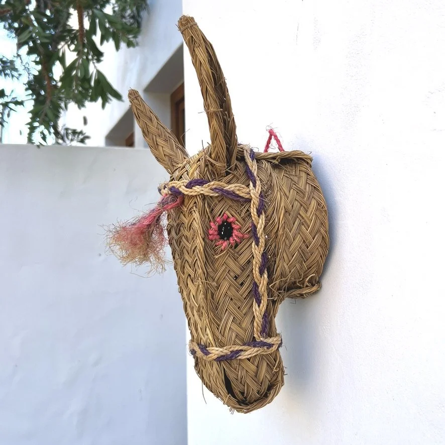 Faux donkey head large side 1