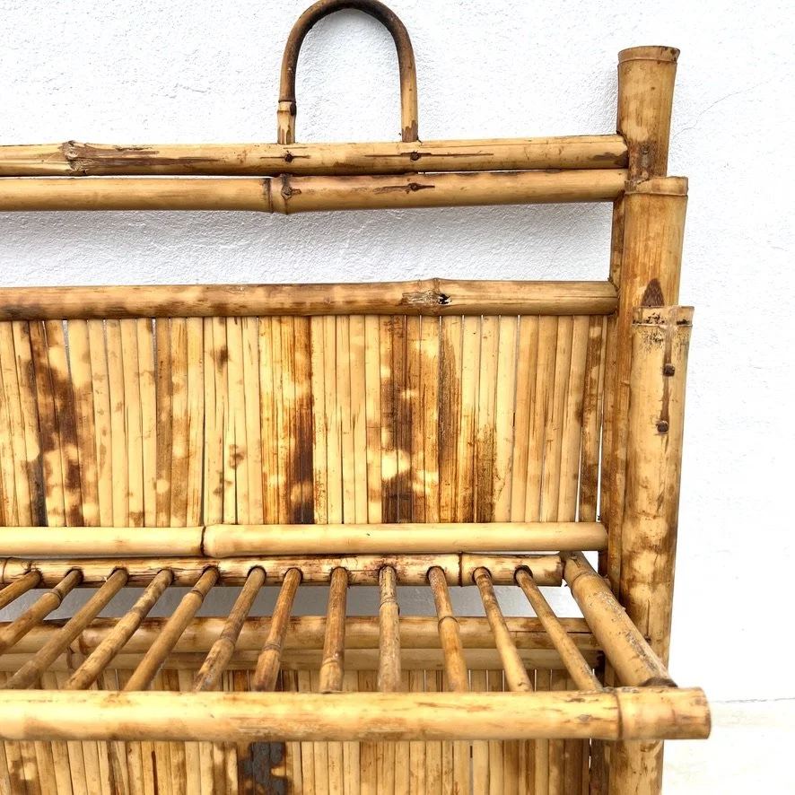 hanging tiger bamboo shelf foldable closeup