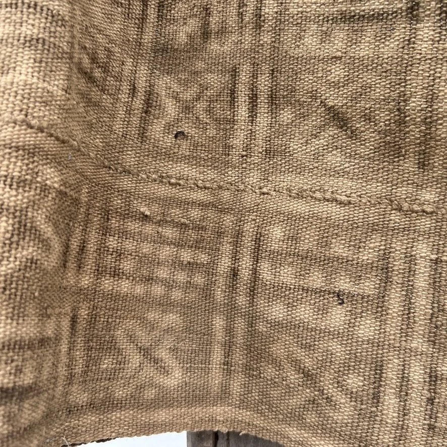 Mud cloth Mali resist-dye closeup reverse side