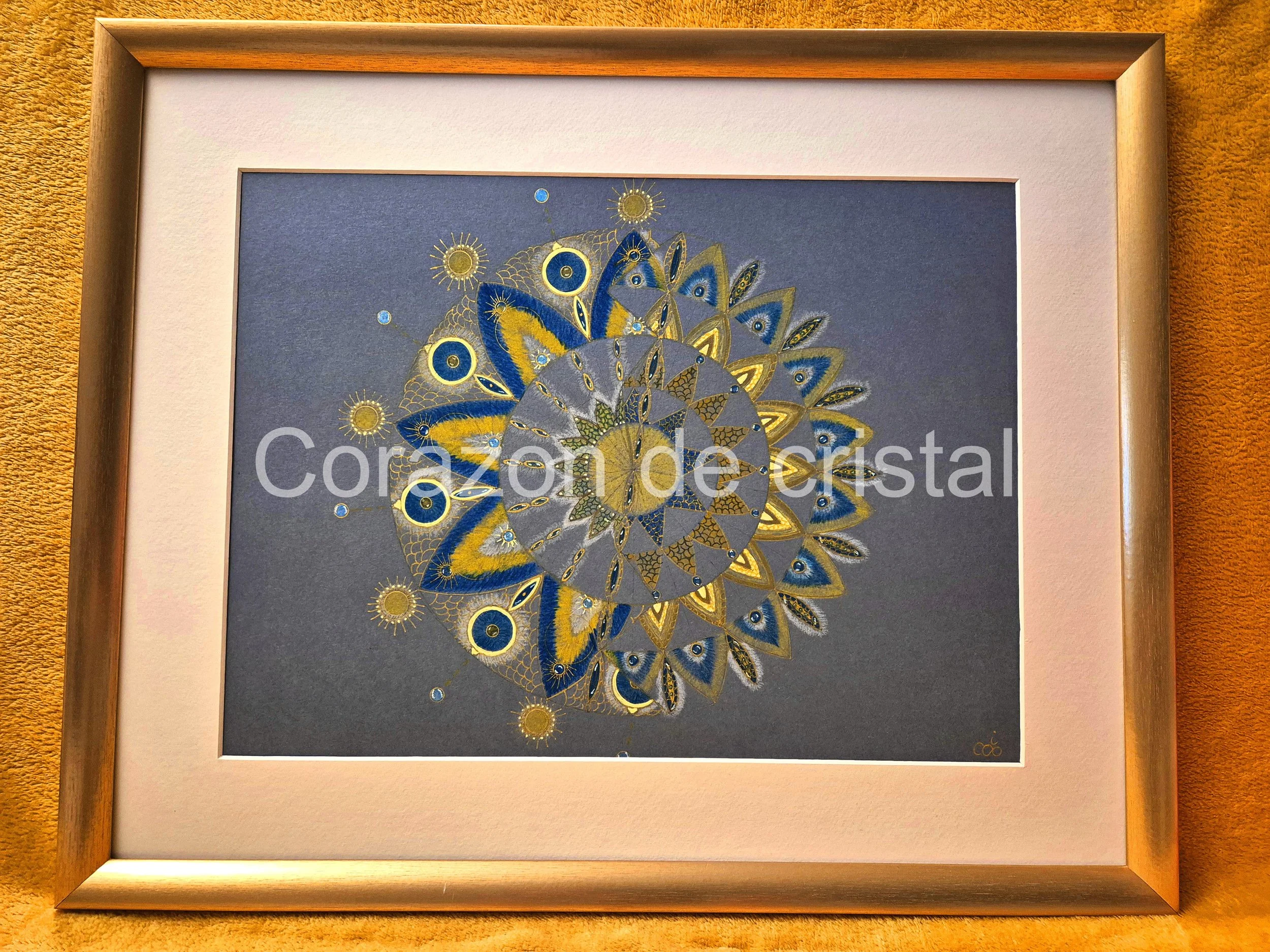 Oeuvre artistique cadre Le soleil olympien